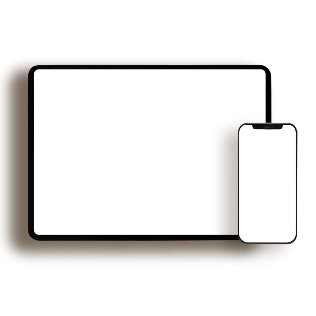Blank Free Screen Multi Device Mockup PSD Template
