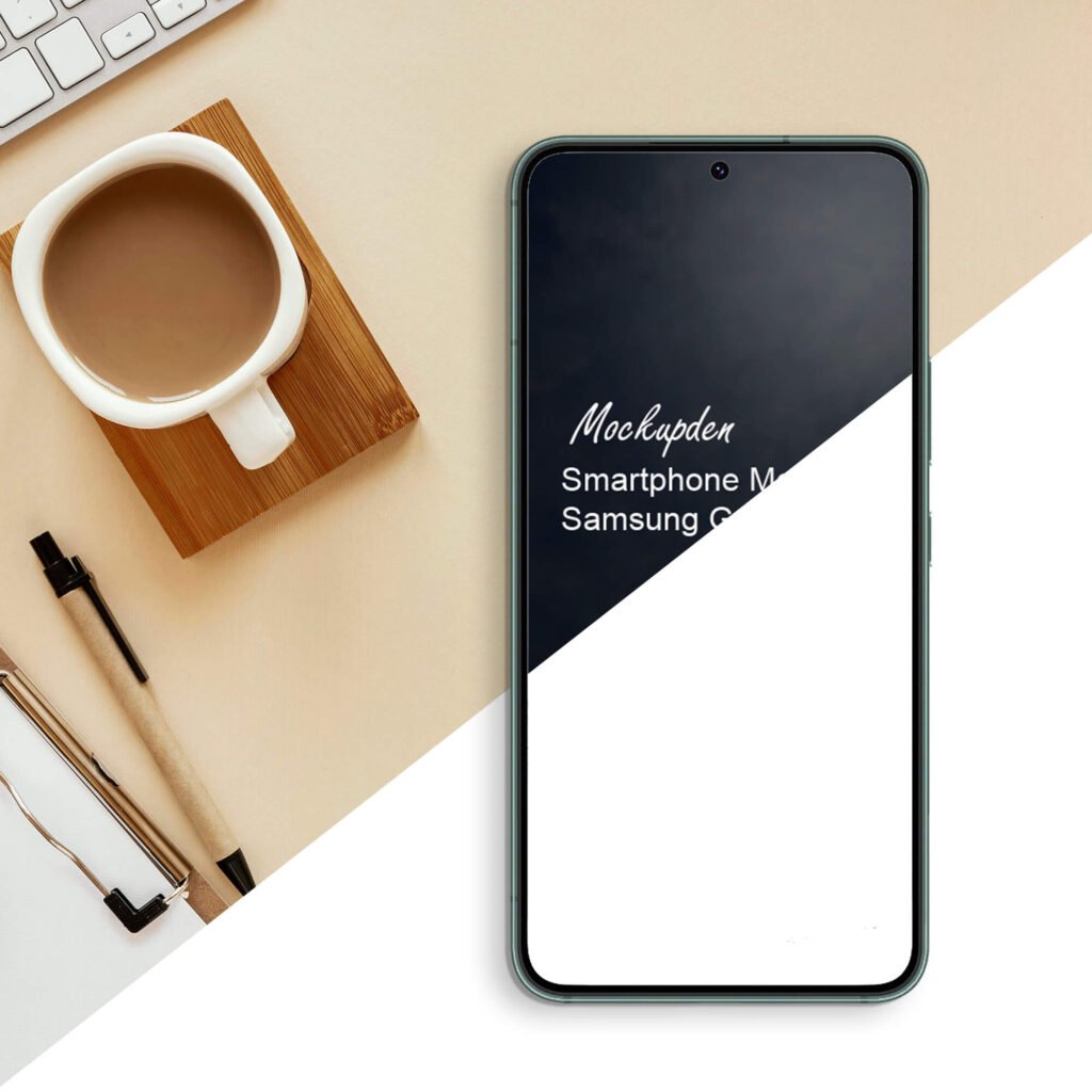 Editable Free Samsung Galaxy S22 Smartphone Mockup PSD Template