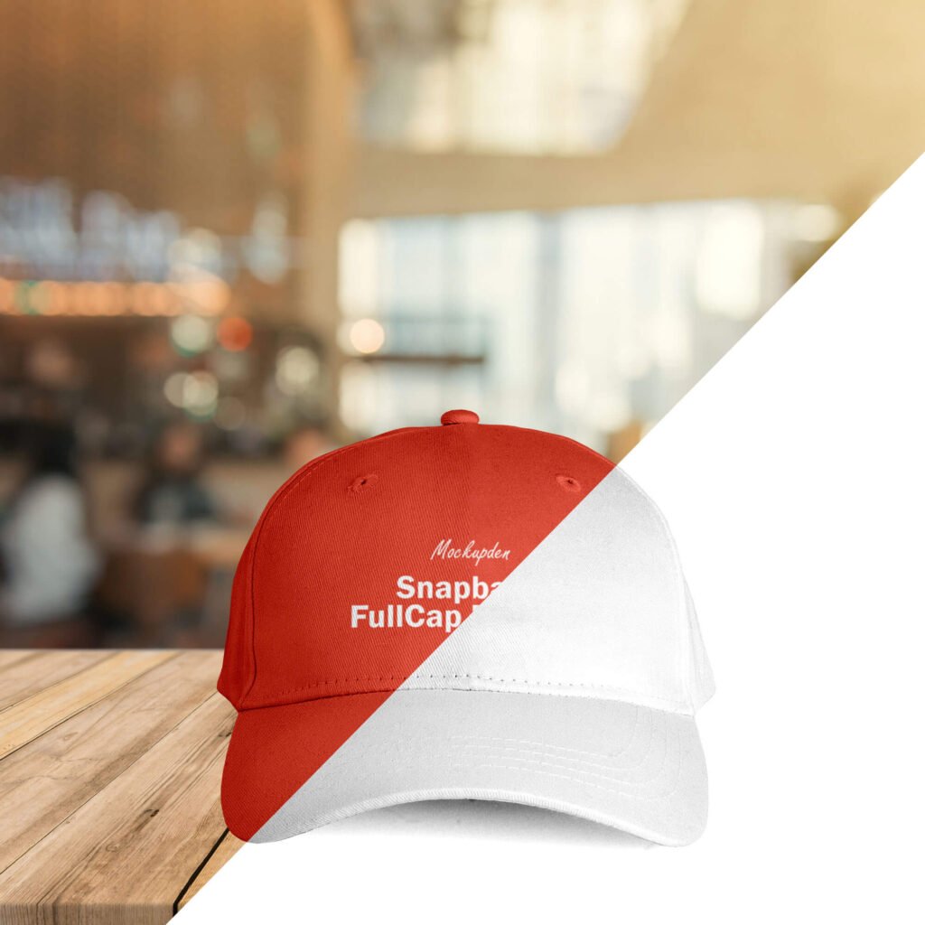 Editable Free Snapback FullCap Mockup PSD Template