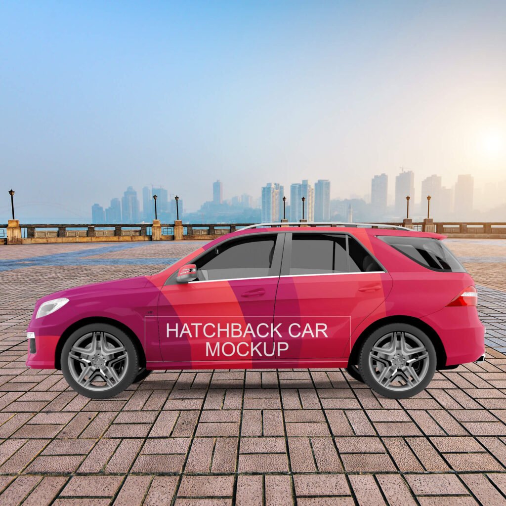 Free Hatchback Mockup PSD Template