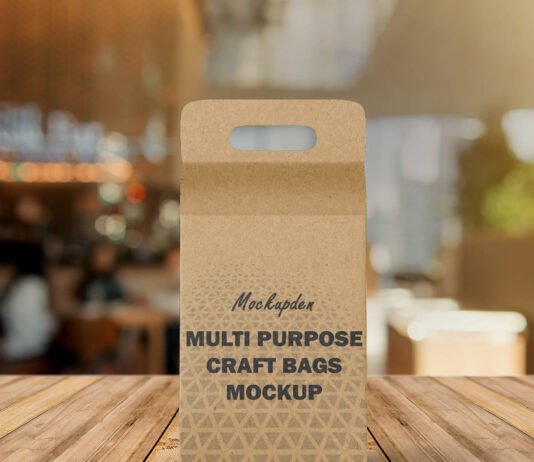 Free Multi Purpose Craft Bags Mockup PSD Template