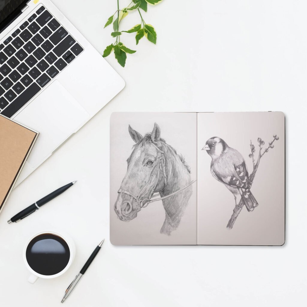 Free Sketchbook Mockup PSD Template