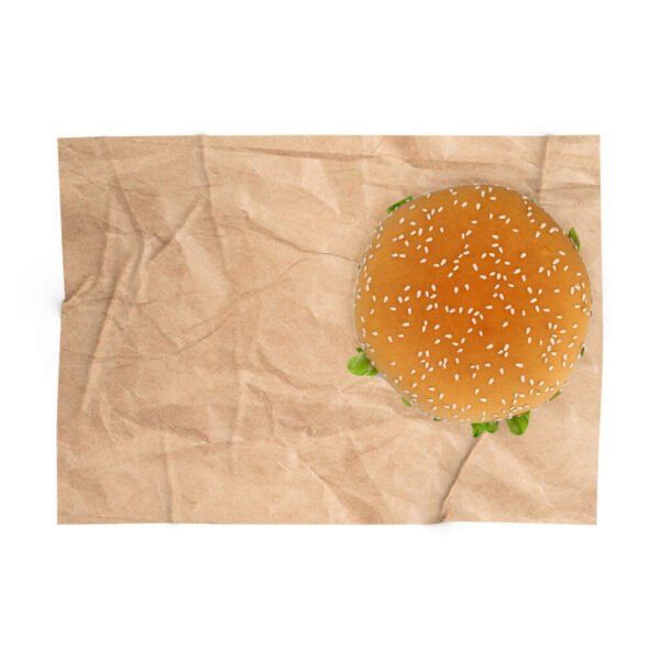 Free Kraft Wrapper With Burger Mockup PSD Template