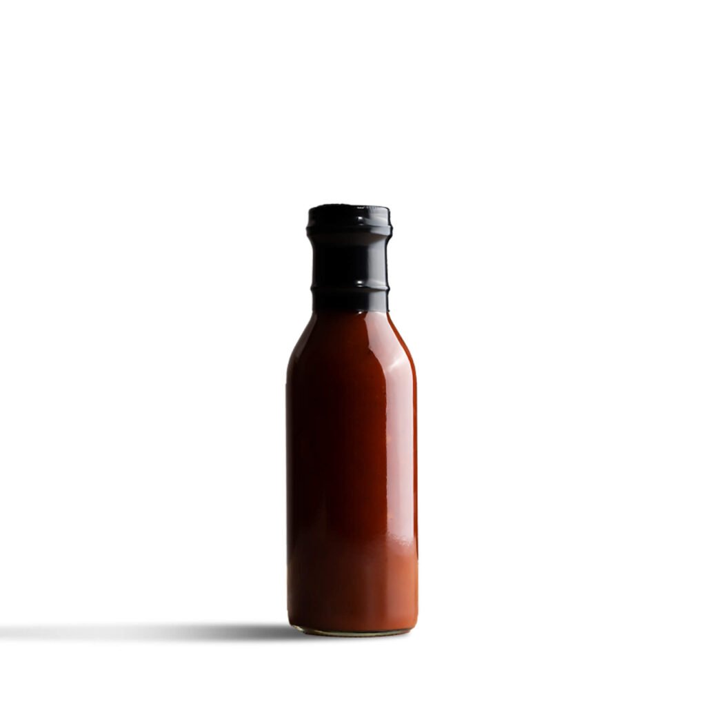 Blank Free Red Hot Sauce Bottle Mockup PSD Template