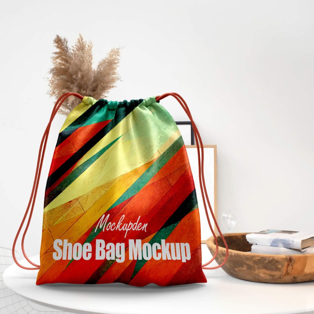 Free Shoe Bag Mockup PSD Template