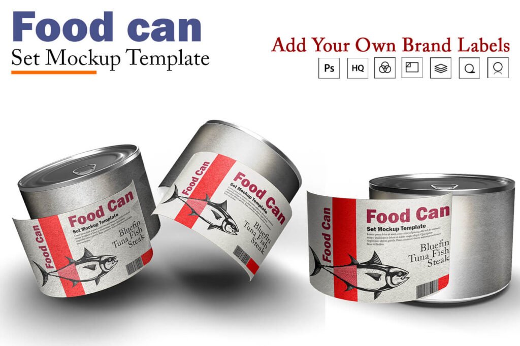 Food Can Label Template